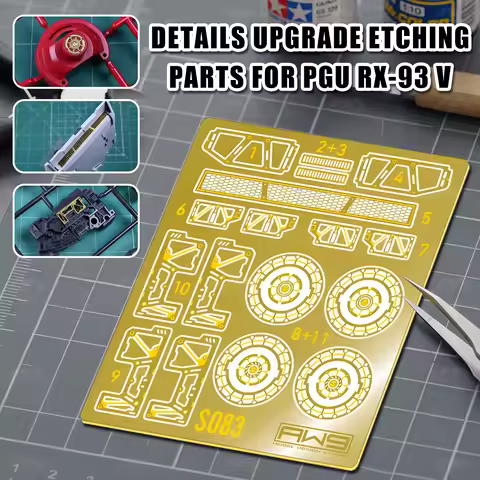 Madworks S83 Self Adhesive PE Etching Parts for PGU 1/60 RX-93 Nu Model Details Upgrade Etched Parts