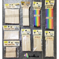 ICE CREAM WOODEN STICK ( Batang Ice Cream ) NAUTAL PINE WOOD STICK Batang Kayu Stick ice cream stick
