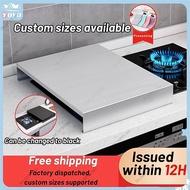 Custom sizes 304 stainless steel gas stove cover kitchen rack Induction hob bracket gas stove shelvesInduction hob shelf stainless steel plate Furnace stove cover gas hob base bracket