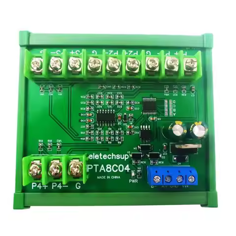 Celsius PT100 4CH DC 12V 24V -40~500 Celsius PT100 Thermocouple Temperature Sensor Module Modbus RTU