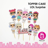 Topper Cake LOL Birthday Hiasan Tusukan Kue Ulang Tahun Dekorasi Tart