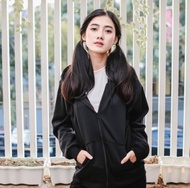 HRL ALFAN - Zipper Hoodie Wanita - Jaket Keren Wanita Style Jepang - Jaket Wanita - Jaket Ceewek - J