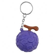 1PC One Piece Officially Licensed Gum Gum Fruit 3D Keychain Devil Fruit Shaped Bag Pendant Stress Re