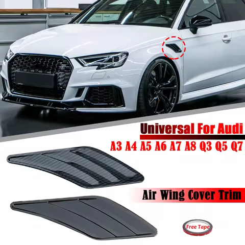 Car Side Fender Vent Cover Fender Decoration Side Wing Air Vent Intake Cover Trim For Audi A1 A3 8P 