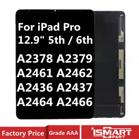 For iPad Pro 12.9" 5th 6th Gen LCD Display TouchScreen Digitizer Assembly A2378 A2379 A2461 A2462 A2