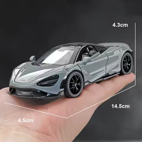 1:32 Mclaren 765LT Supercar Series Metal Alloy Diecast Model Car Library Bookcase Decoration Gifts F