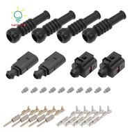 Male Female Connector Sensor Plug Adapter Plug Clip Kit 1J0973702 1J0973802 6N0906102