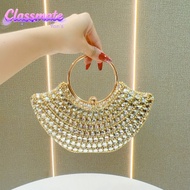 [Classmate Yan's] New Style Dinner Bag Ladies Banquet Bag Crossbody Handbag Clutch Bag french styleD
