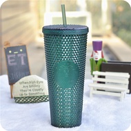 YOOGOO 710ml Starbucks Galaxy Fantasy Blink Glitter diamond Durian Cup Tumbler Christmas Cup Starbuc