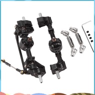 2Pcs Front and Rear Portal Axle with Metal Drive Shaft for  C14 C24 C24-1 C34 C44 B14 B24 1/16 RC Ca
