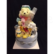 Winnie the Pooh 尿片蛋糕 雙層 （客訂）