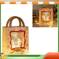 etheChristmas Snow Globe Lantern Musical Lighted Snow Globe Lantern Battery Powered Night Light Hand