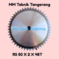 Sprocket RS 50 x 2 x 48 T Gear RS 50-2x48T Double Chain Gear Z 48T 48 T RS50 -2 50Z48 50x2x48T 50-2 