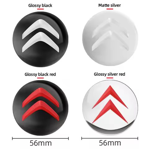 4PCS 56MM 60MM 65MM Car Emblem Wheel Center Hub Caps Stickers for Citroën C5X C6 DS C3-XR C4L C4 C1 