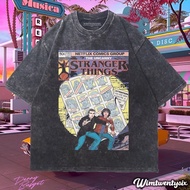 STRANGER THINGS THE UNCANNY WASHING VINTAGE TEE (OVERSIZE WASHED T-SHIRT)