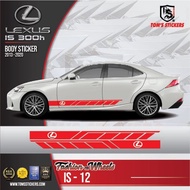 👍👍 LEXUS IS 300h CAR BODY STICKER SET IS - 12