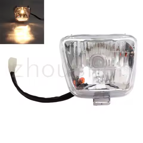 12V Universal Motorcycle LED Headlight Assembly For 50 70 110cc Quad ATV