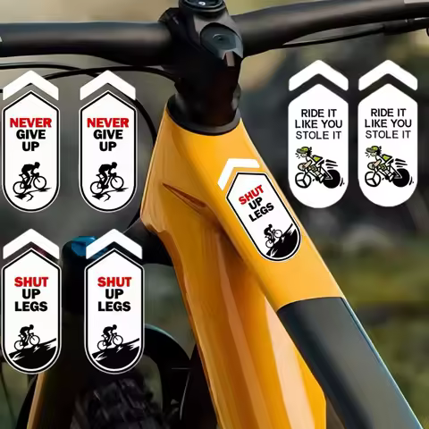 Pack of 2 "Ride Like Stolen" Bike Inspirational Stickers, Never Give Up, "Shut Up Legs", Race Fuel S