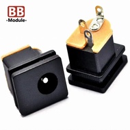 10PCS DC Power Socket DC-015 Jack 5.5X2.5MM Square Panel Mounting 5.5X2.1MM 5.5*2.1 mm DC Socket Con