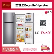 [READY STOCK] LG 272L 2 Doors Refrigerator | GN-G272SLCB | Peti Sejuk Inverter