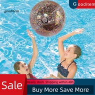 [Gooditem] Soft and Safe Toy Transparent Glitter Beach Ball Sparkling Beach Ball for Summer Fun Ideal for Pool Parties and Water Activities Safe and Durable Glitter Beach Ball