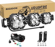 RIGIDON 21 Inch LED Light Bar, 90W 9000LM 6000K White, Spot Flood Combo Driving Offroad Work Light w