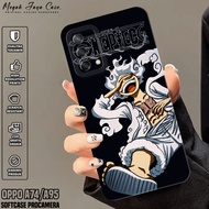 Softcase Oppo A74 / A95 4G - Case Hp Oppo A95 / A74 4G Motif Lufy Gear 5 - Silicone Hp Oppo A95 - Ca