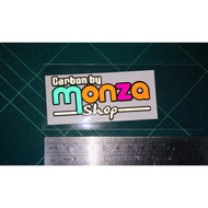 monza Car Sticker Size 8x4 cm.