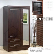 WARDROBE NORDIC STYLE WITH MIRROR/WARDROBE / CLOTHS ORGANIZER / BEDROOM STORAGE CABINET WITH MIRROR/ BEDROOM CABINET