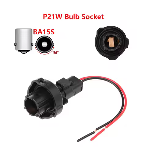 1x For Ford Ecosport Focus MK2 Citroen C5 Rear Fog Light BA15S P21W Bulb Holder Connector Socket Ada