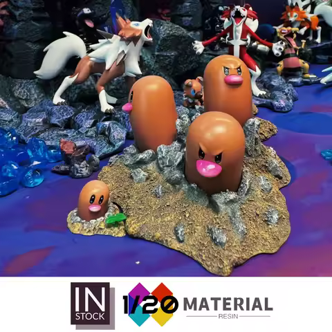 [In Stock]1/20 Resin Scale World [FOG] - Diglett & Dugtrio[Split RE-MENT]