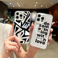 Shipped From Thailand Classic Transparent Letters iPhone Case for 17 16 15 14 13 12 11 PRO MAX X XS 