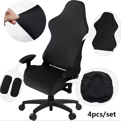Gaming Chair Cover-Gaming Chair seat Cover 4pc/Set Gaming Chair Covers Stretchable with armrest Cove