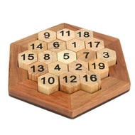 Wooden Logic Puzzle Brain Teasers Intellectual Toy Number Puzzle
