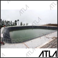 EKSPEDISI LOKAL Plastik HDPE Geomembran Hitam Roll Geomembrane Terpal