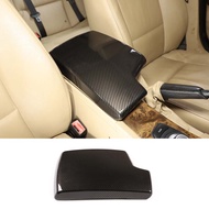 For BMW 3 Series E90 2005-2012 Carbon Fiber Style Car Central Control Armrest Box Decorative Protective Cover Interior A