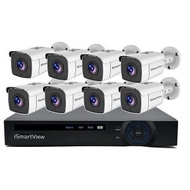 3MP 高清CCTV閉路電視 IP66室外防水鏡頭 移動偵測定時錄影 POE 8路NVR+8鏡頭套裝 實時監控套裝