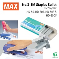 MAX No.3-1M Staples Bullet For Stapler HD-50, HD-50R, HD-50F & HD-50DF