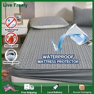 Waterproof Mattress Protector Cadar Tilam Cadar Kalis Air Bed Sheet Mattress Topper Cover Fitted 防水床单床套