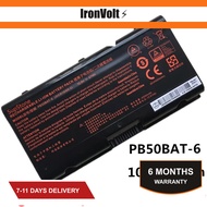 PB50BAT-6 G9 Clevo T5X For Hasee CPB5S01 PB70EF 1520 X511-E Z9-CU7PK High Capacity 1530 Powerspec Fo