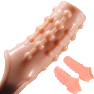 2pcs/set Bondage Penis Sleeve Male Dick Enlargement Lasting Erection Adult Sex Toys