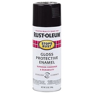 Rust-Oleum Stops Rust Gloss Protective Enamel Spray Paint 12 oz. (Gloss Black)