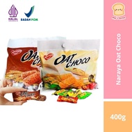 Naraya Oat Choco/ snack oat/ oat Bar chocolate/ vanilla/ pandan/ ubi / green tea 400g - Cokelat