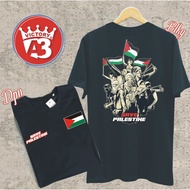 S-5XL Ready Stock kaos SAVE PALESTINE TERBARU/ C0C0K PRI4 & WANIT4 TERB4RU Round Neck Short Sleeve C