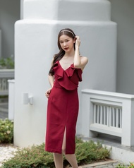 HER Collection VADA Dress เดรสสายเดี่ยว ชุดออกงาน เดรสออกงาน ชุดเพื่อนเจ้าสาว ชุดงานเลี้ยง