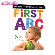 Milu สมุดวาดภาพระบายสีสำหรับเด็กแรก ABC หนังสือภาษาอังกฤษต้นฉบับ ABC ของฉันครั้งแรก