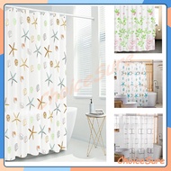Thick Bathroom Curtain PEVA Shower Curtain/ 180 x 180cm Waterproof Shower Curtain/ (with hook)
