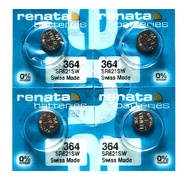 [SG] [4 Pieces] Renata 364 SR621SW AG1 LR621 Silver Oxide Button Battery