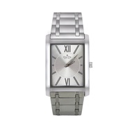 CHE CHE NEW YORK เคสสแตนเลสผู้ชายธุรกิจนาฬิกาหน้าปัดทรงสี่เหลี่ยมแฟชั่นพร้อมไฟส่องสว่างคุณภาพสูงกันน