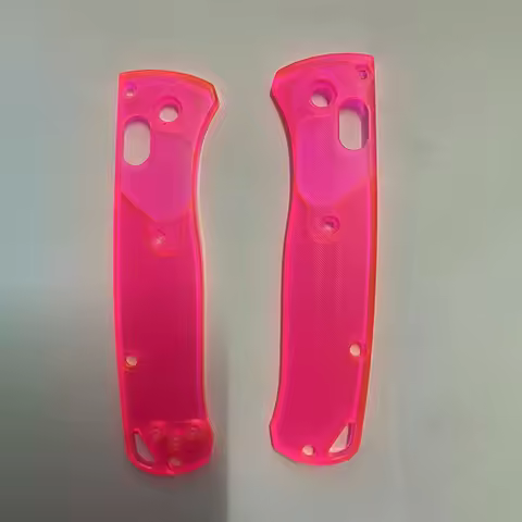 Custom Made Knife Acrylic / Titanium Scales Handle Patches for Benchmade Mini Bugout 533 Knives Grip